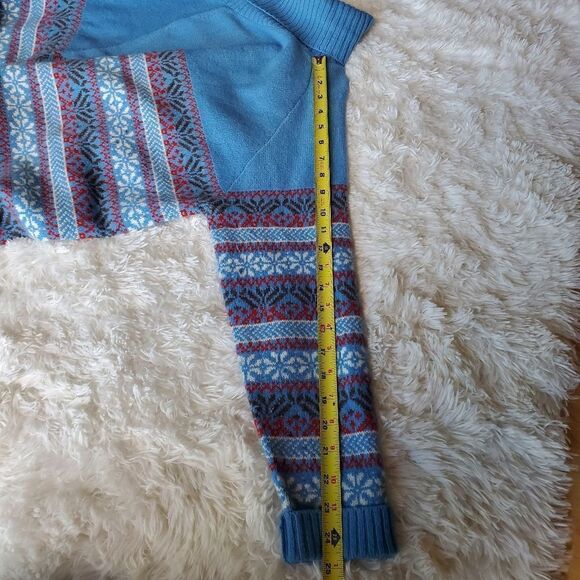 Woollovers 100% Merino Wool Christmas Knit Jumpers Sweater Size Large Cottage - Picture 6 of 8